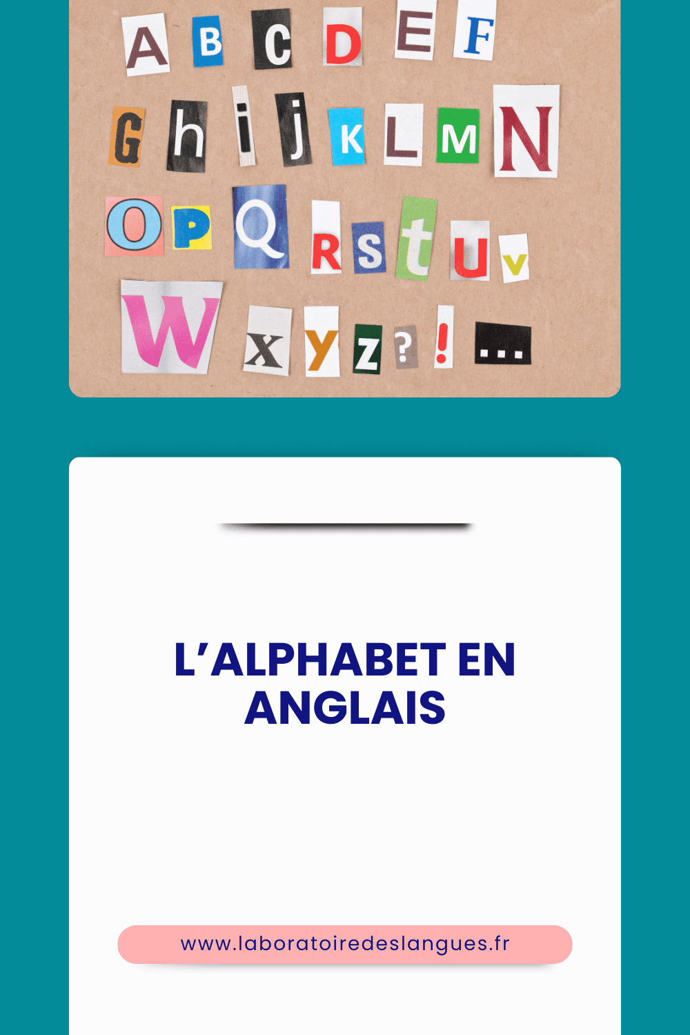 L'alphabet en anglais